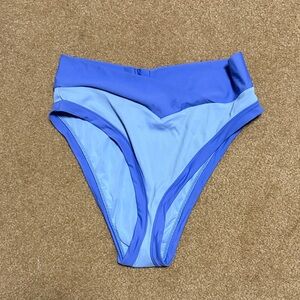 Aerie Blue High-Waisted Bikini Bottom